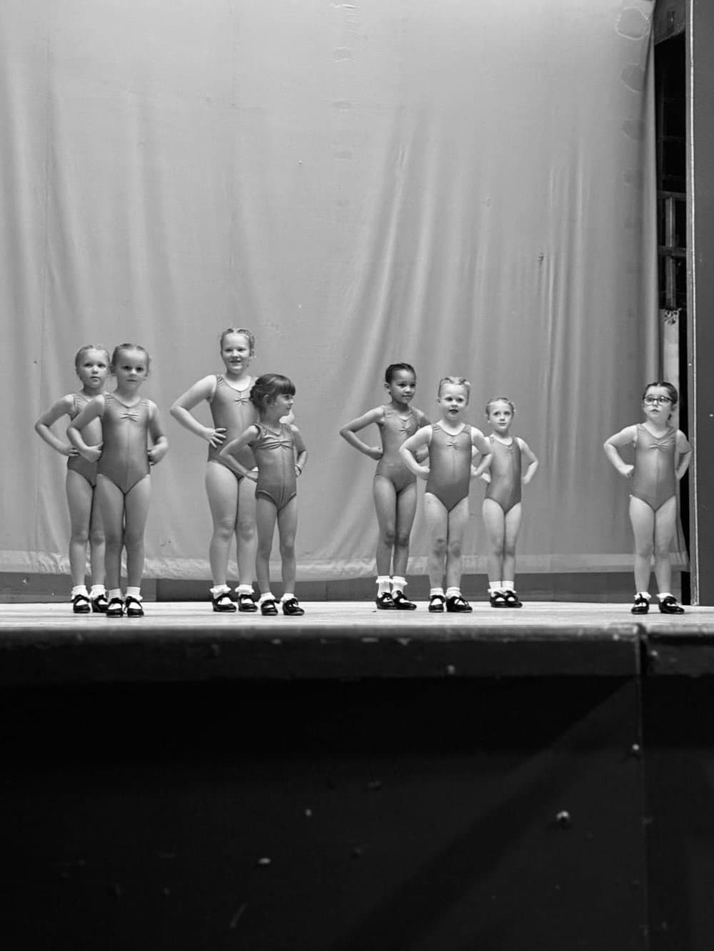 Students performing on stage
