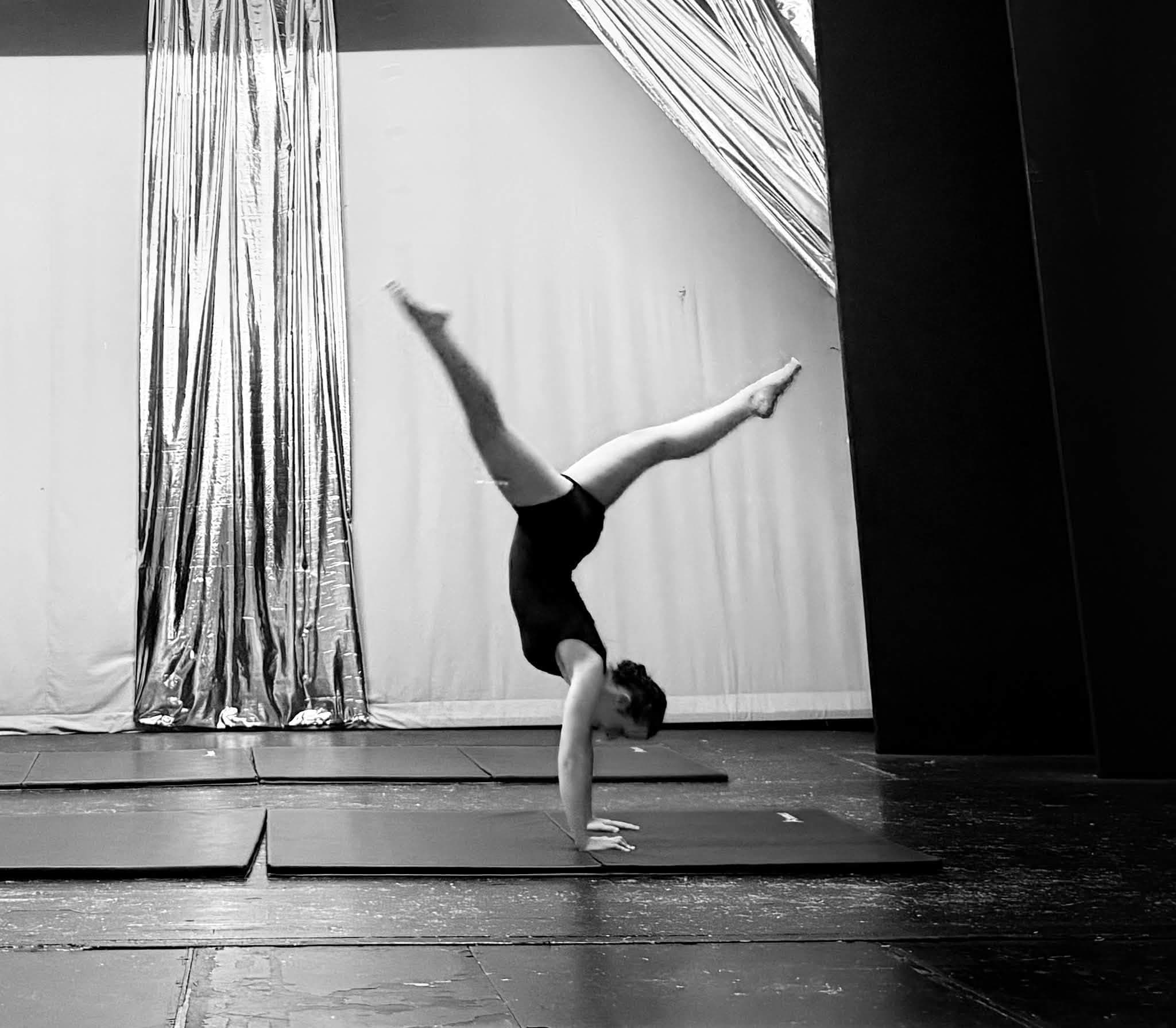 Gymnastic dance handstand